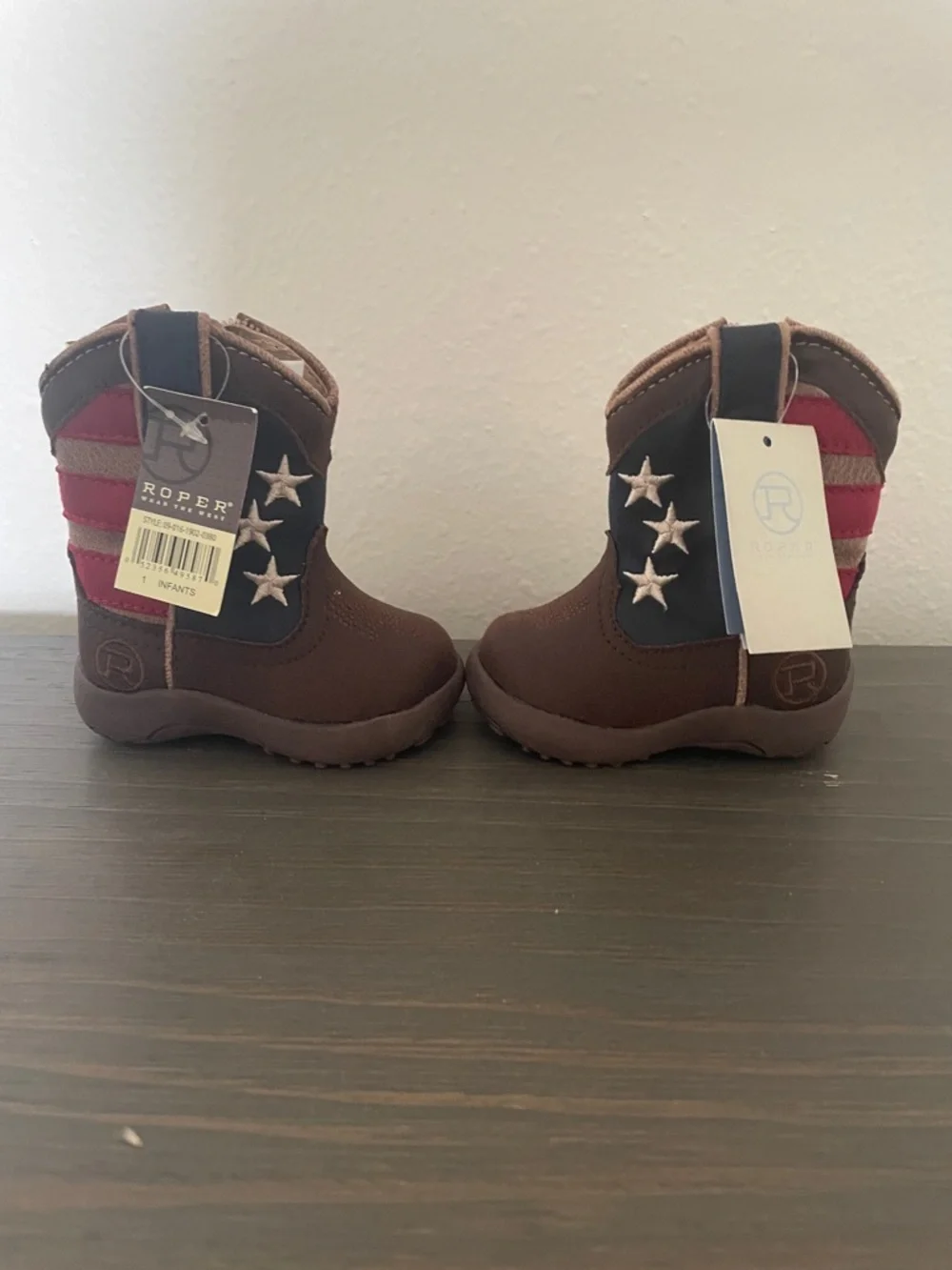 ๐บ๐ธ Patriotic Baby Cowboy/Cowgirl Boots ๐บ๐ธ - Picture 1 of 9